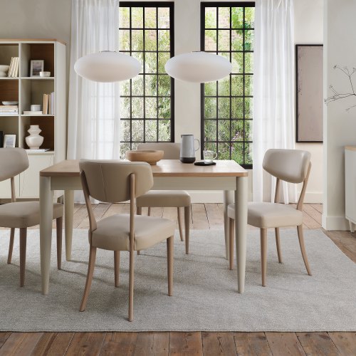 Norman Scandi Oak & Soft Grey Dining