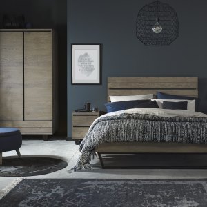 Turner Weathered Oak & Peppercorn Bedroom