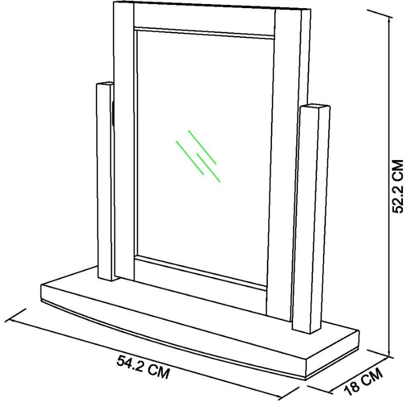 Colman - White Vanity Mirror Specification