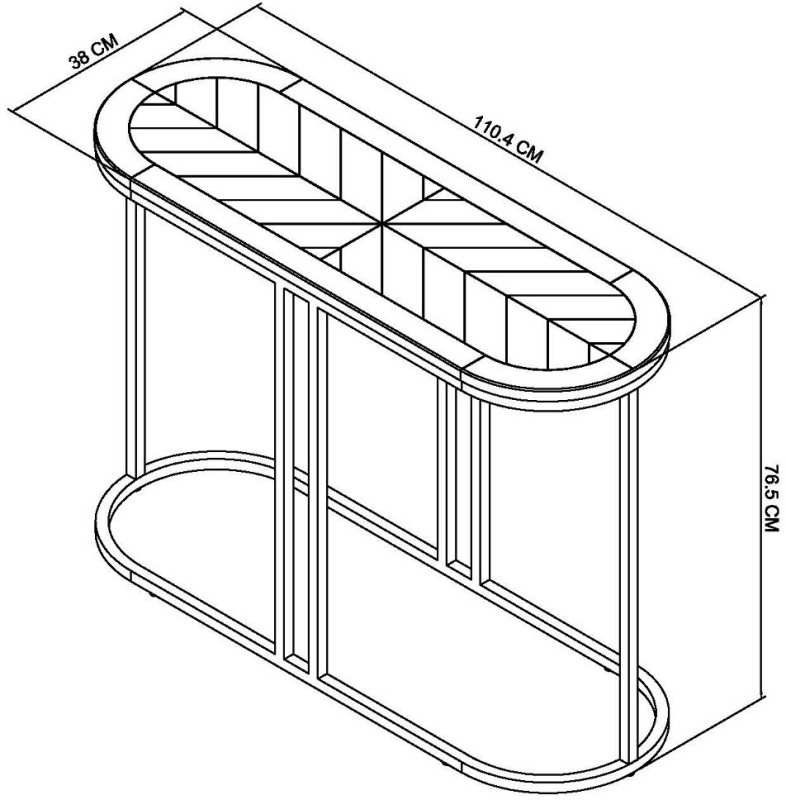 Lloyd - Weathered Ash Console Table Specification