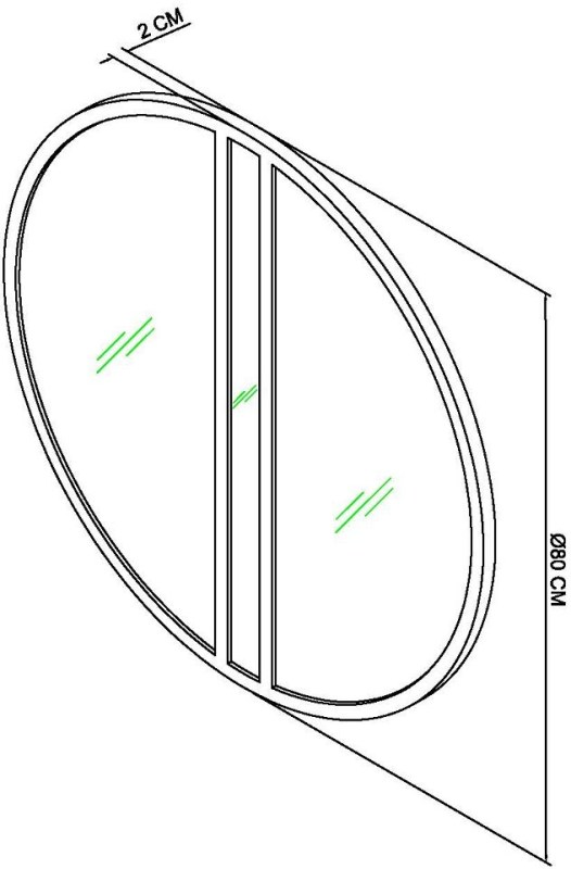 Lloyd - Satin Brass Mirror Specification