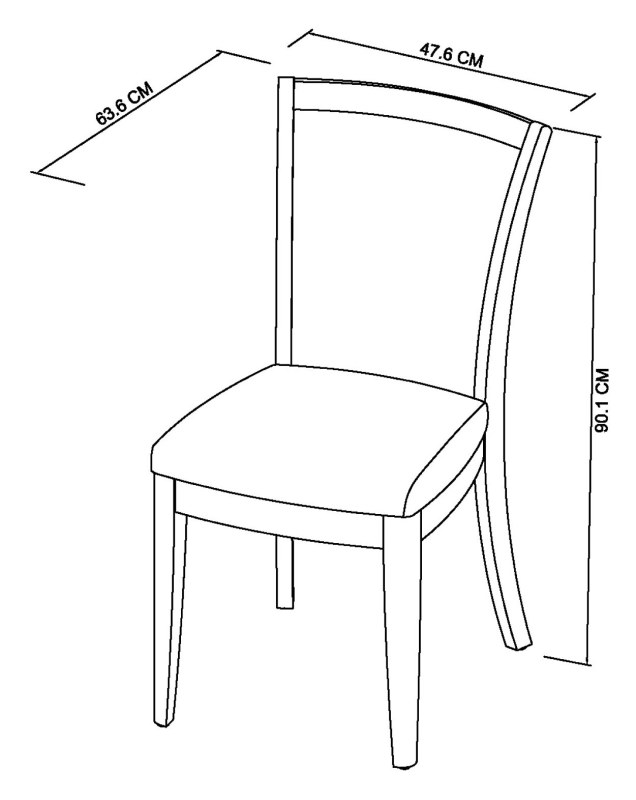 Rushbury - Oak Dining Chair in Mocha Fabric (Pair) Specification