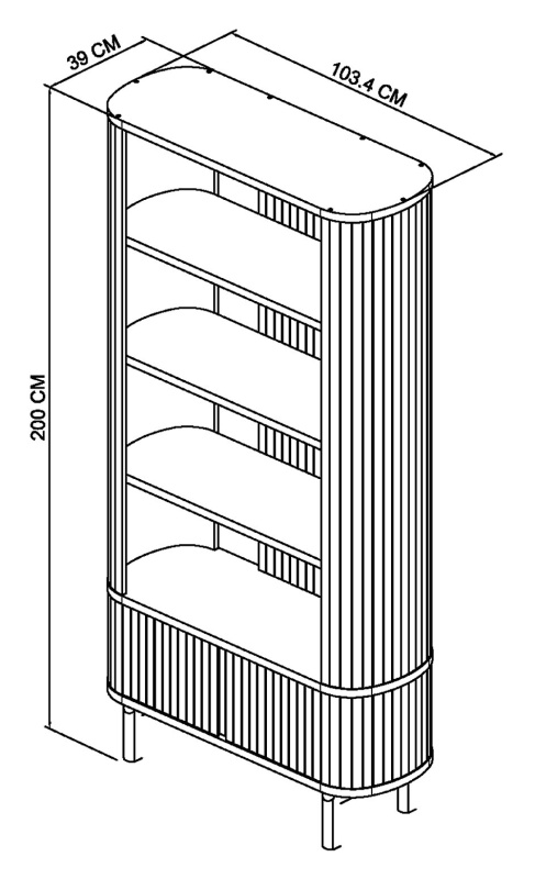 Astra - Scandi Oak Display Unit Specification