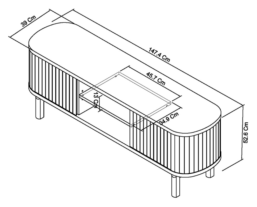 Astra - Grey Oiled Oak Media Unit Specification