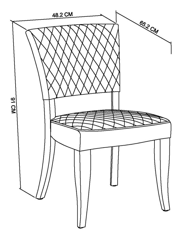 Constable - Rustic Oak Dining Chair in Cedar Velvet (Pair) Specification
