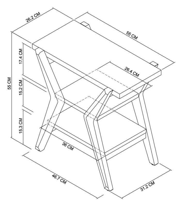 Henley - Oak Side Table Specification