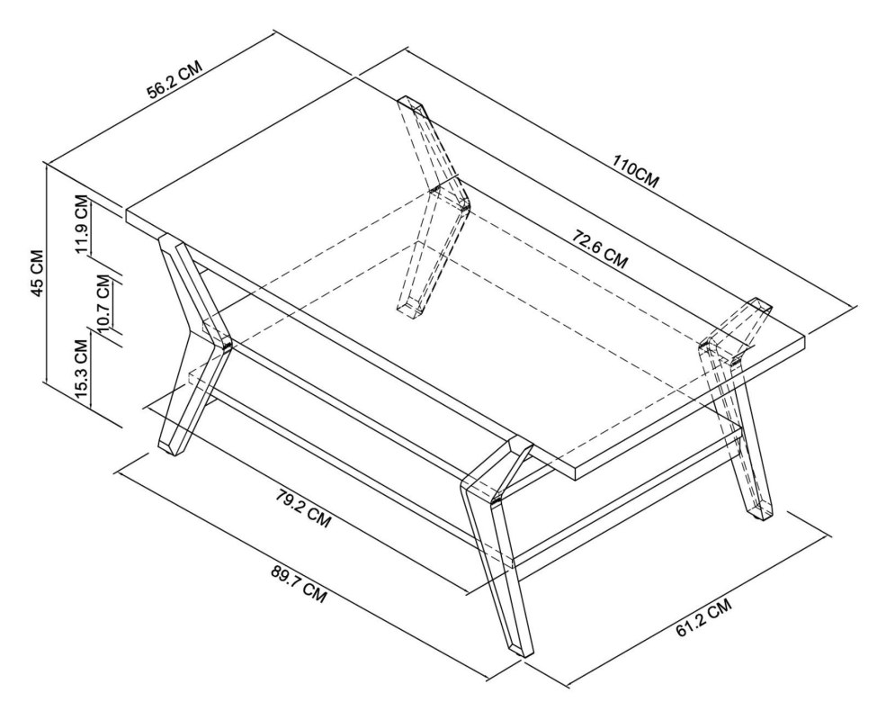Henley - Oak Coffee Table Specification