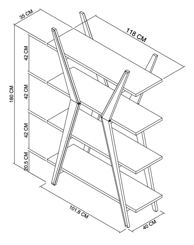 Henley - Oak Open Display Unit Specification