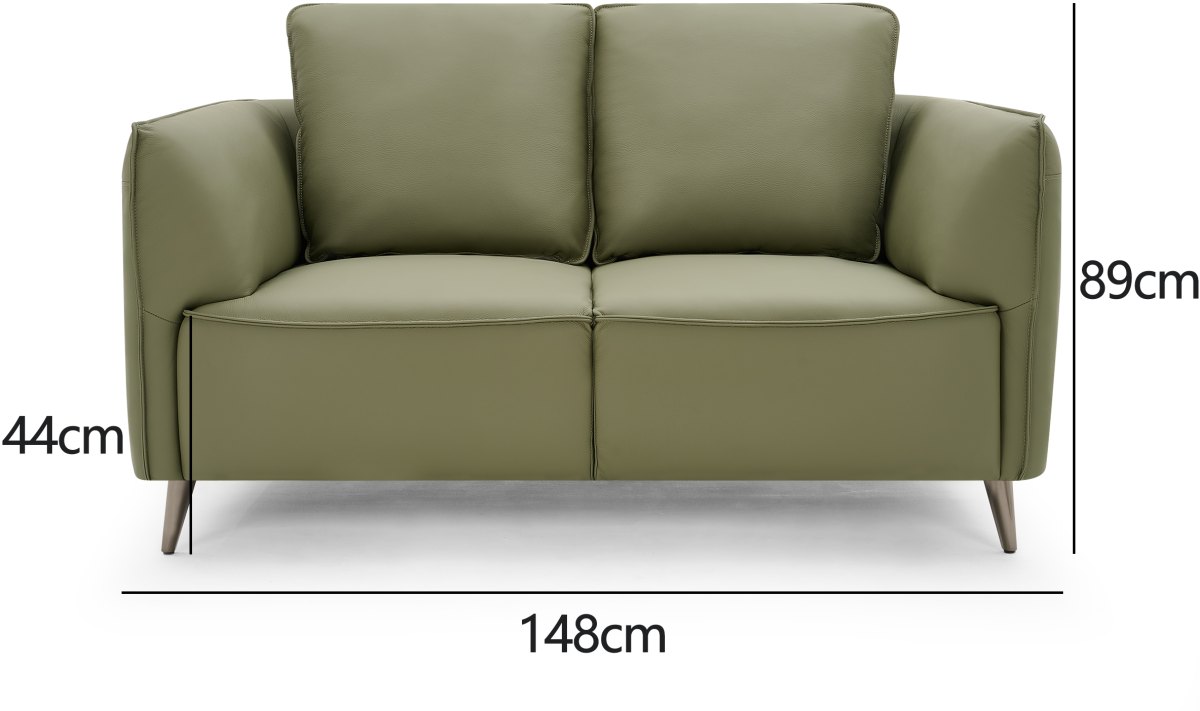 Atlas - 2 Seater Sofa in Green Specification
