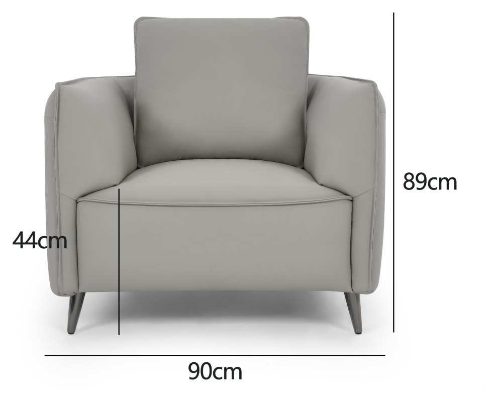 Atlas - Armchair in Light Grey Specification