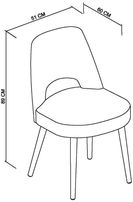 Johansen - Scandi Oak Upholstered Dining Chair in Cold Steel Fabric (Pair) Specification