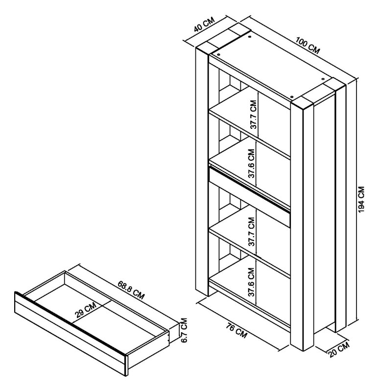 Constable - Fumed Oak Display Cabinet Specification