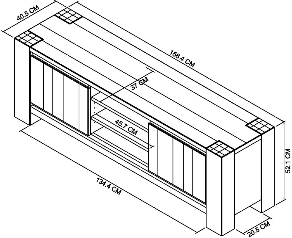 Constable - Fumed Oak Media Unit Specification