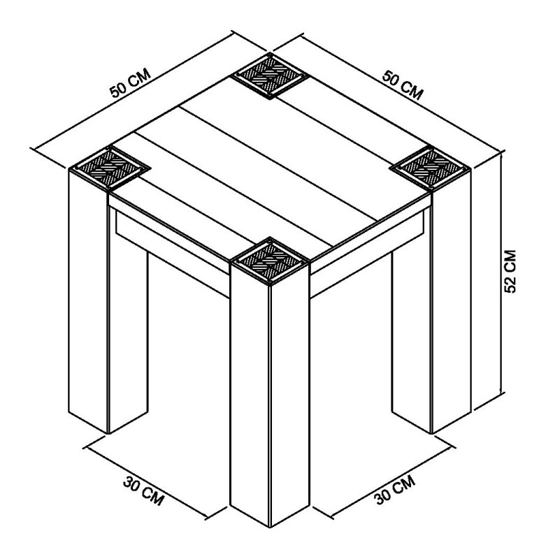Constable Fumed Oak Lamp Table Specification