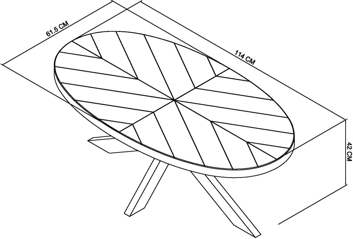 Bosco - Fumed Oak 6 Seater Dining Table Specification