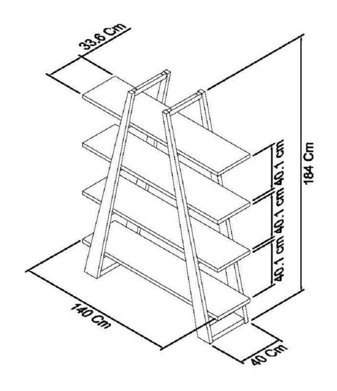 Garner - Aged Oak Open Display Unit Specification