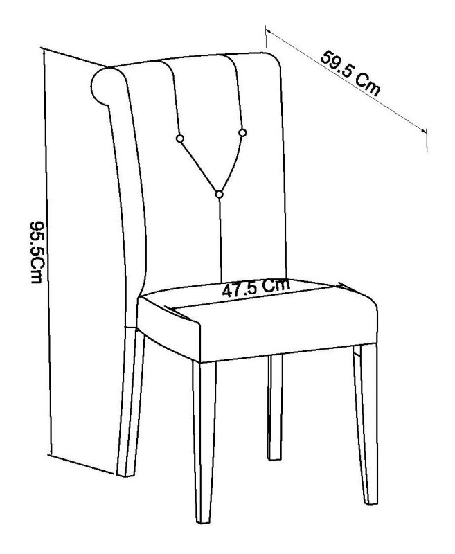 Miller - Soft Grey Dining Chair in Grey Bonded Leather (Pair) Specification