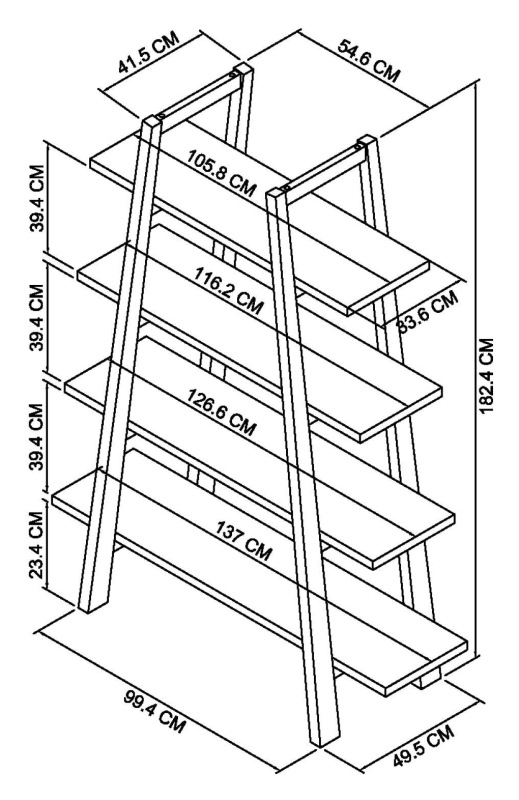 Rosen - Rustic Oak Open Display Unit Specification
