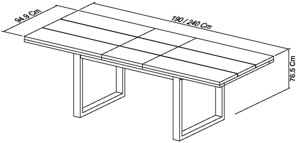 Turner - Dark Oak 6-8 Seater Extendable Dining Table Specification