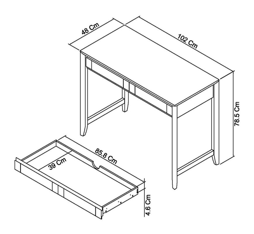 Jasper - Oak Desk Specification