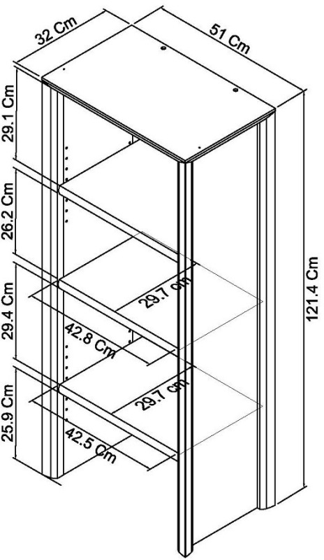 Jasper - Oak Narrow Top Unit Specification