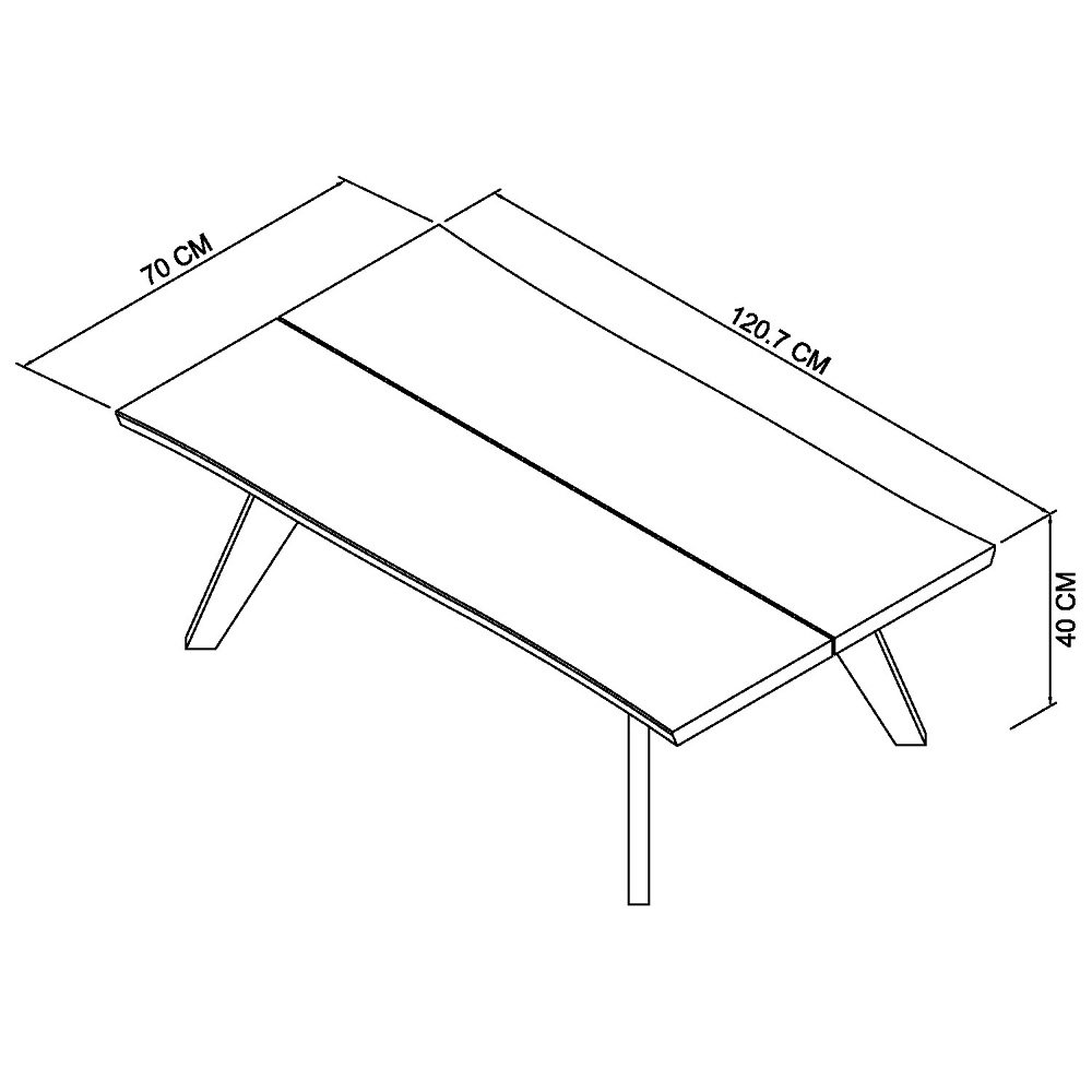 Garner - Aged Oak Coffee Table Specification