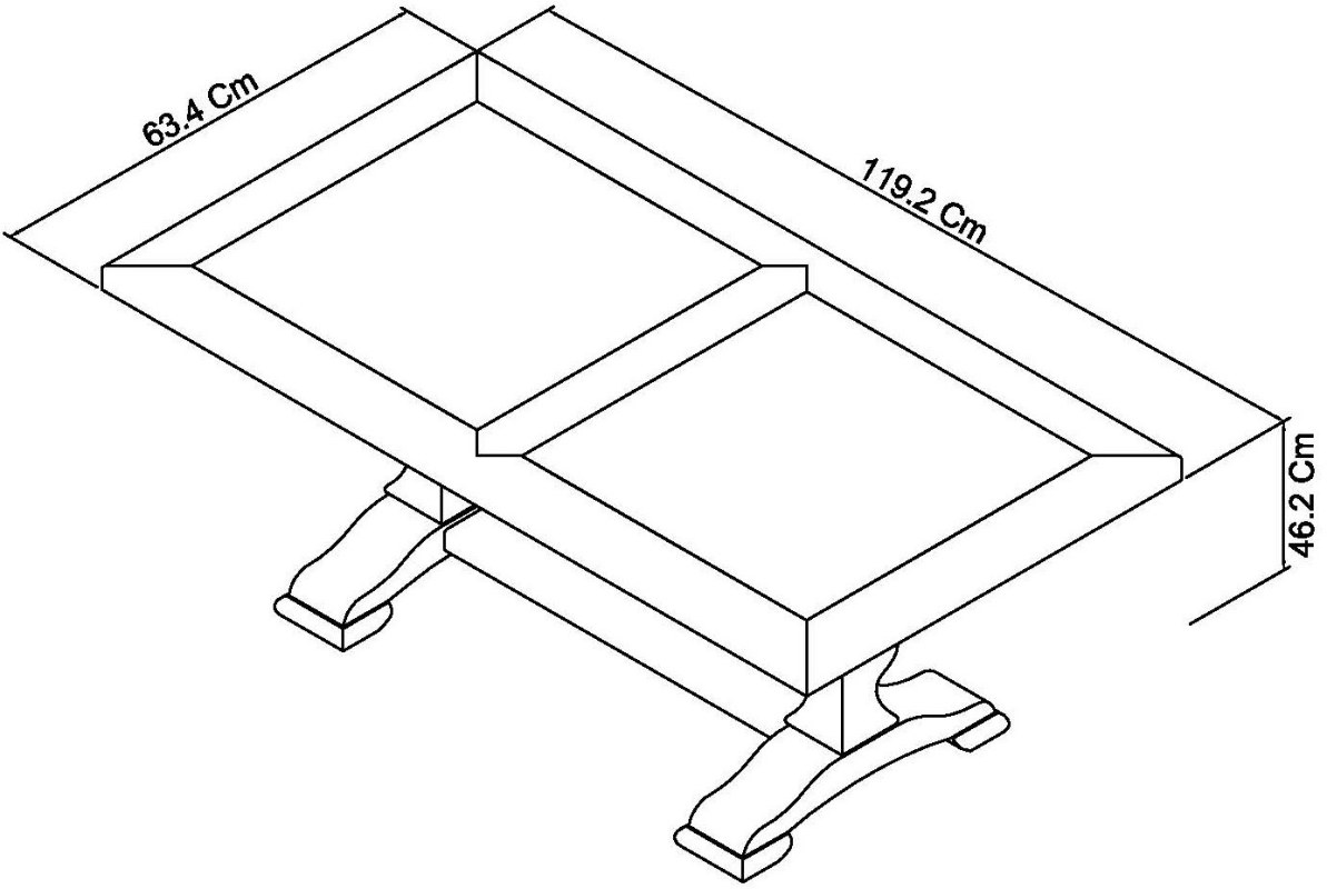 Rivera - Two Tone Coffee Table Specification