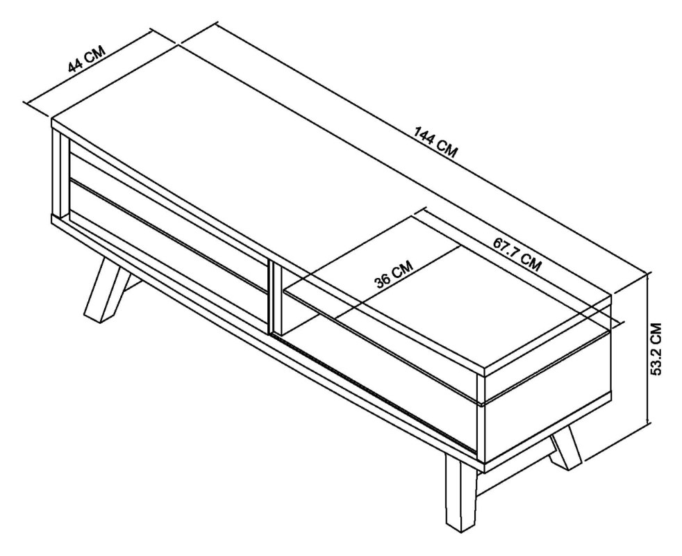 Rosen - Weathered Oak Media Unit Specification