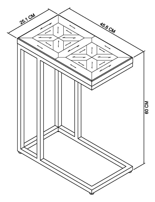 Varela Fumed Oak Sofa Table Specification