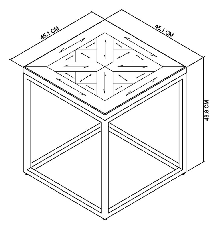 Varela - Fumed Oak Lamp Table Specification