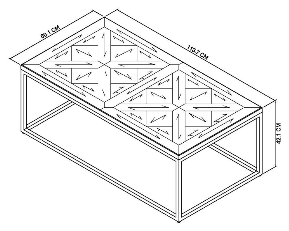 Varela - Fumed Oak Coffee Table Specification