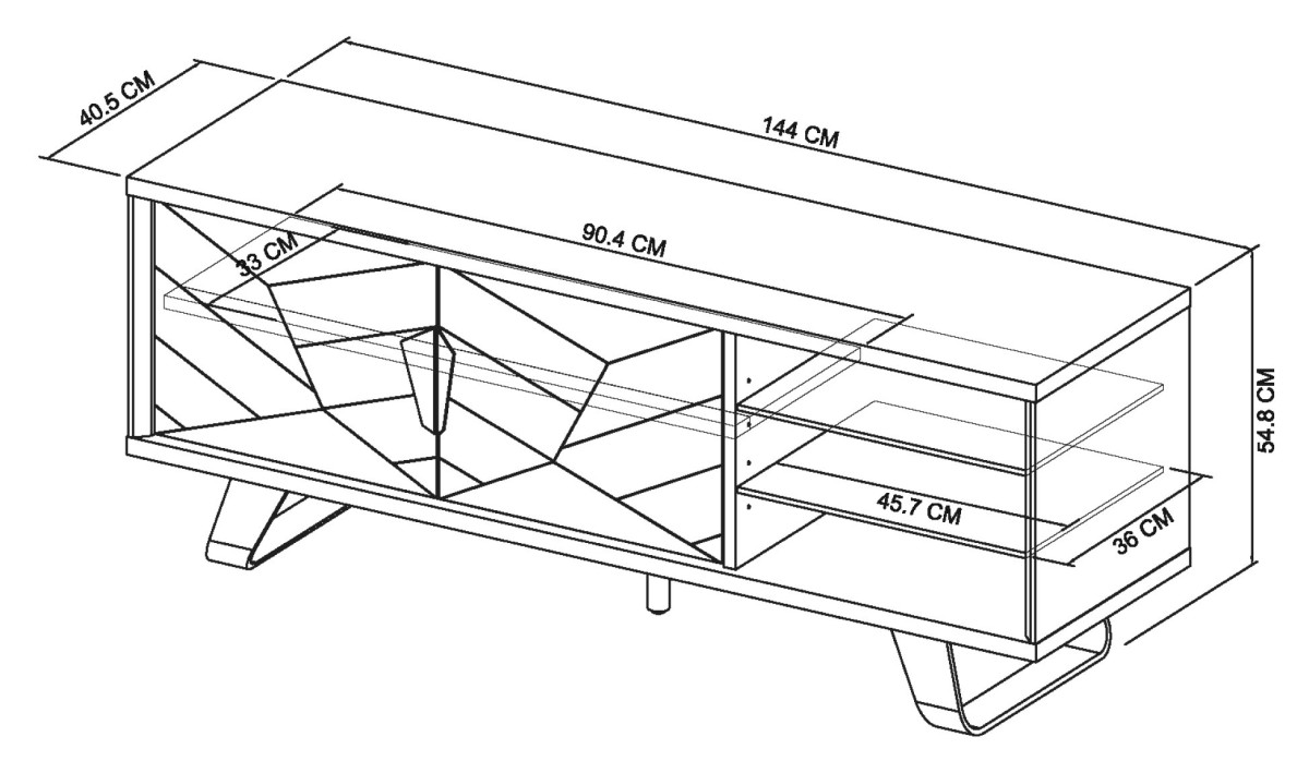 Castello - Weathered Oak Media Unit Specification