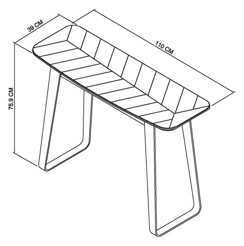 Castello - Rustic Oak Console Table Specification