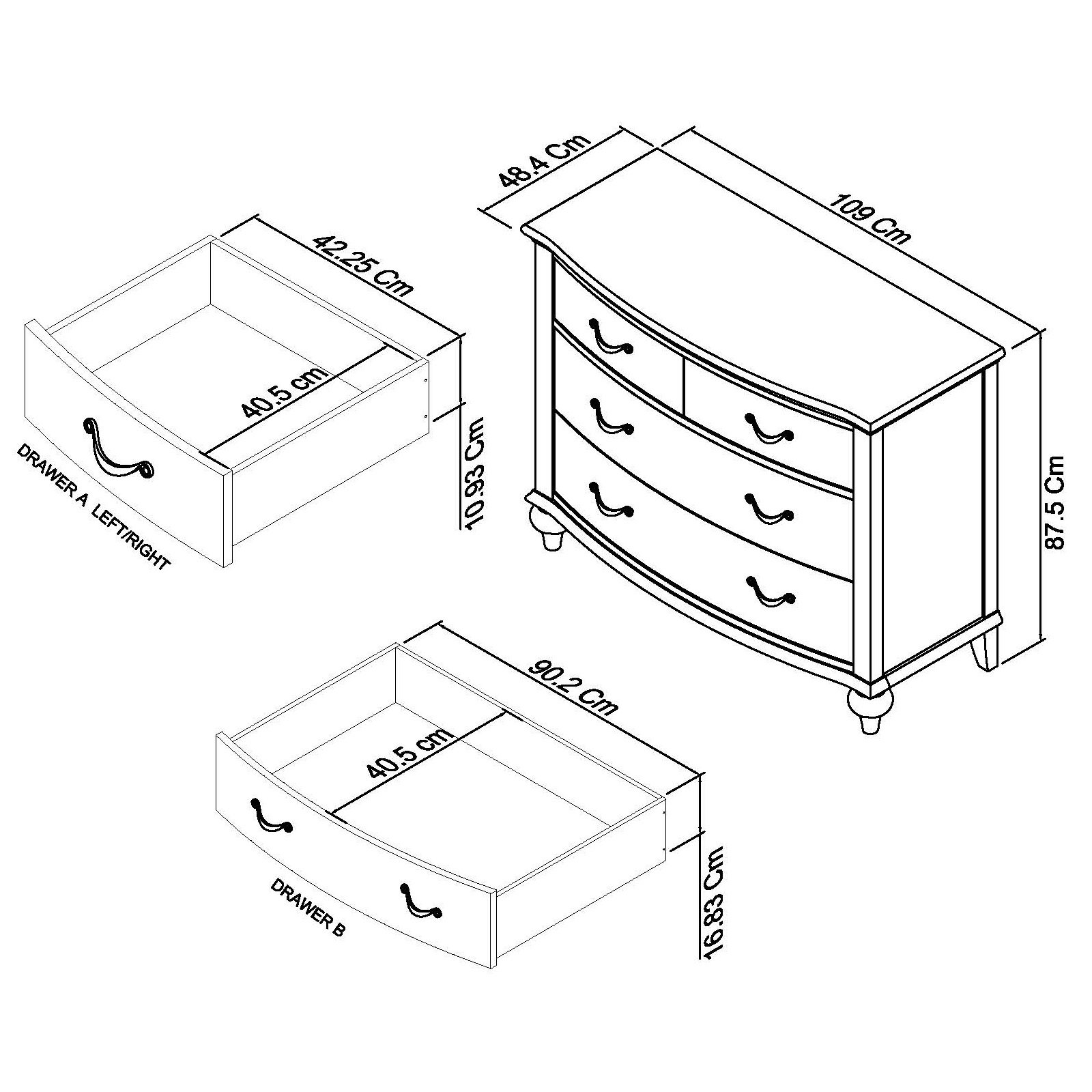 Miller - Grey Washed Oak 4 Drawer Chest
