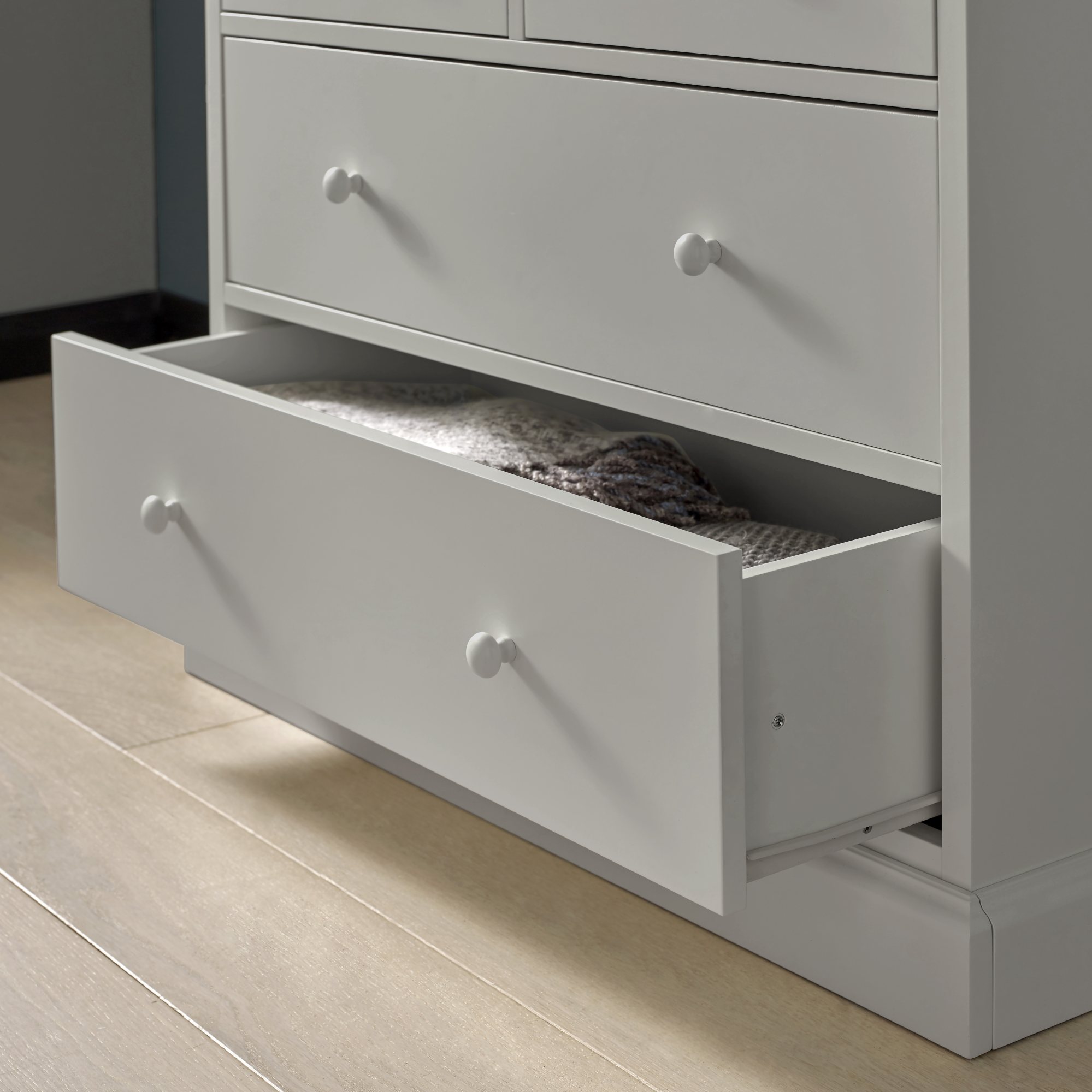 Palmer - Soft Grey 4 Drawer Chest