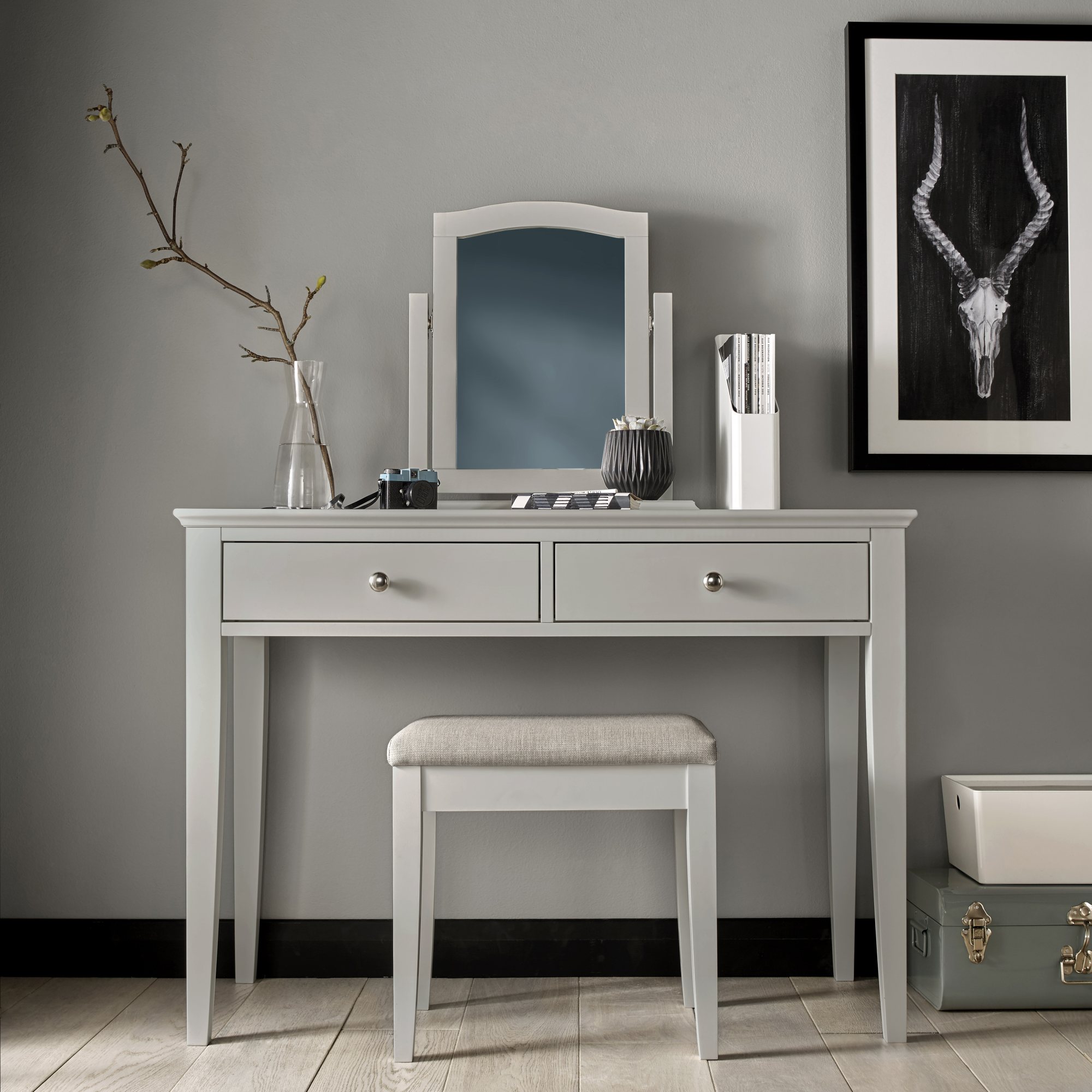 Palmer Soft Grey Dressing Table