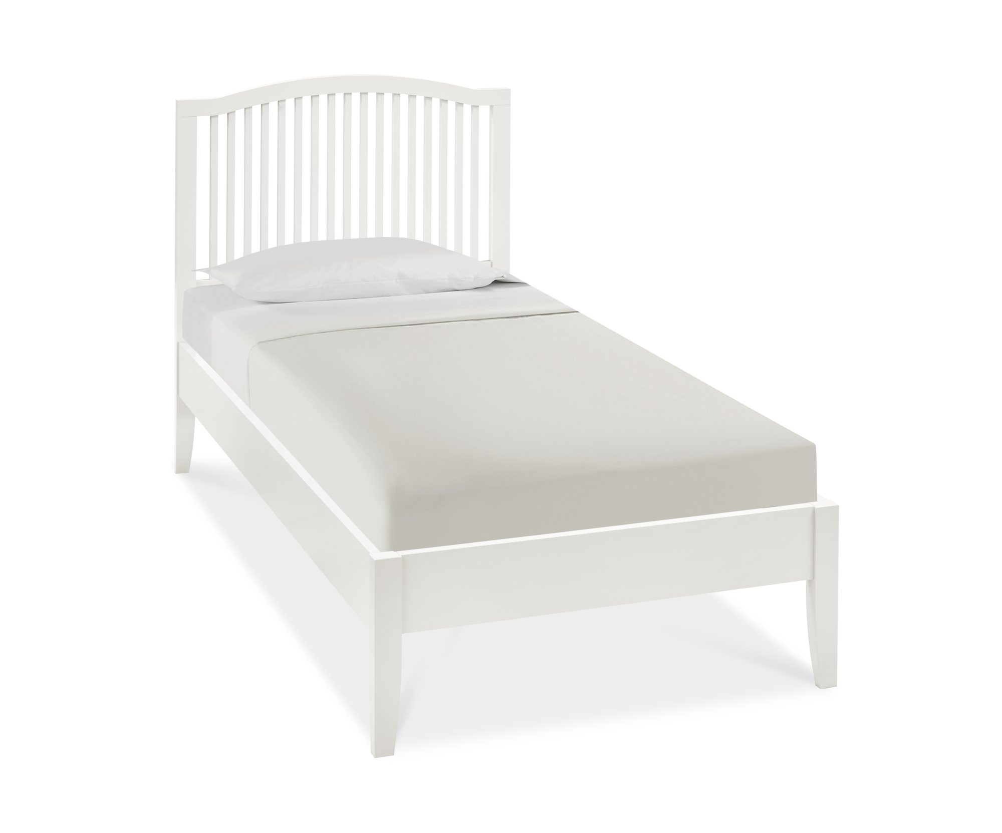 Palmer - White Single Bed Frame 90cm