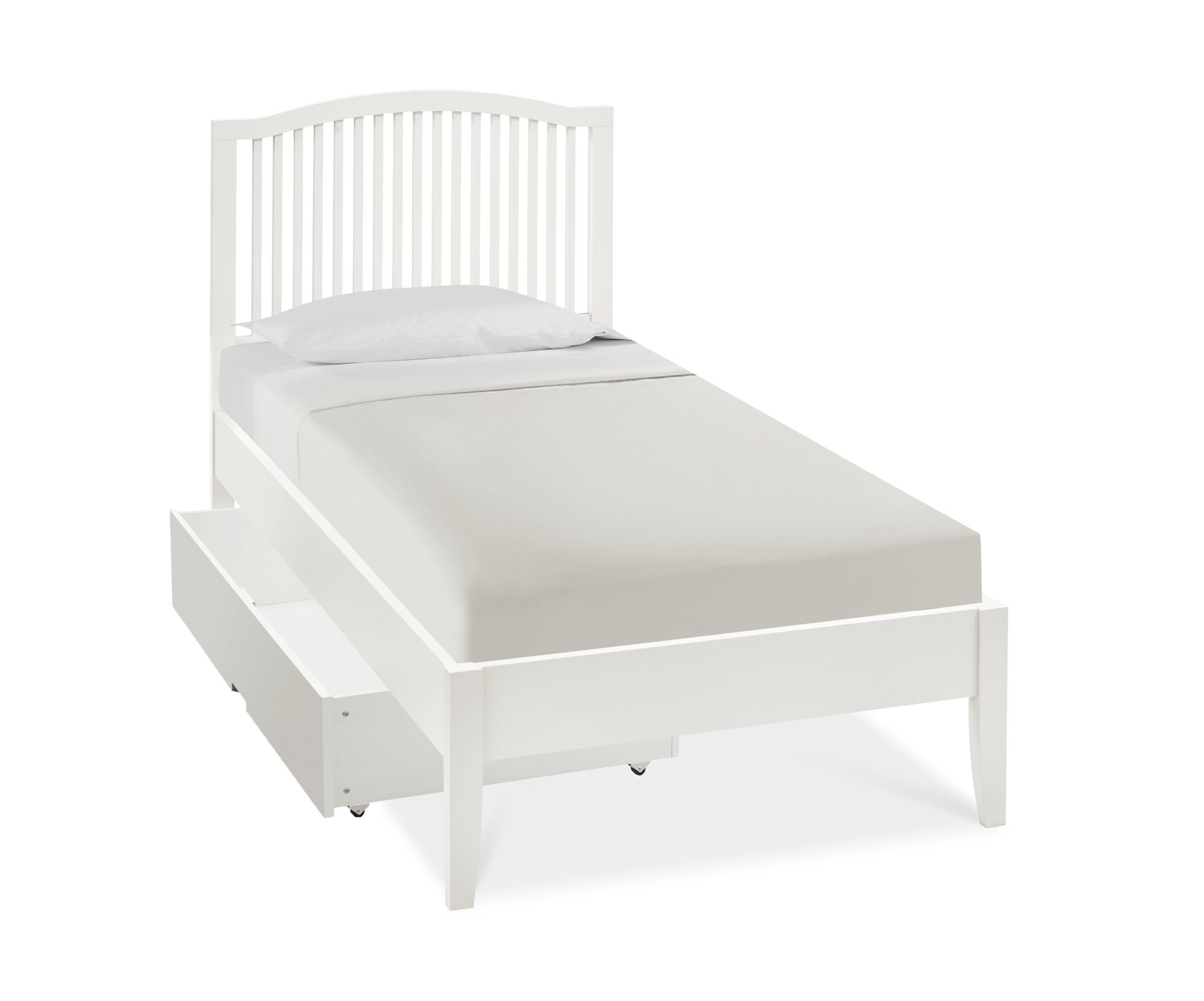 Palmer - White Single Bed Frame 90cm