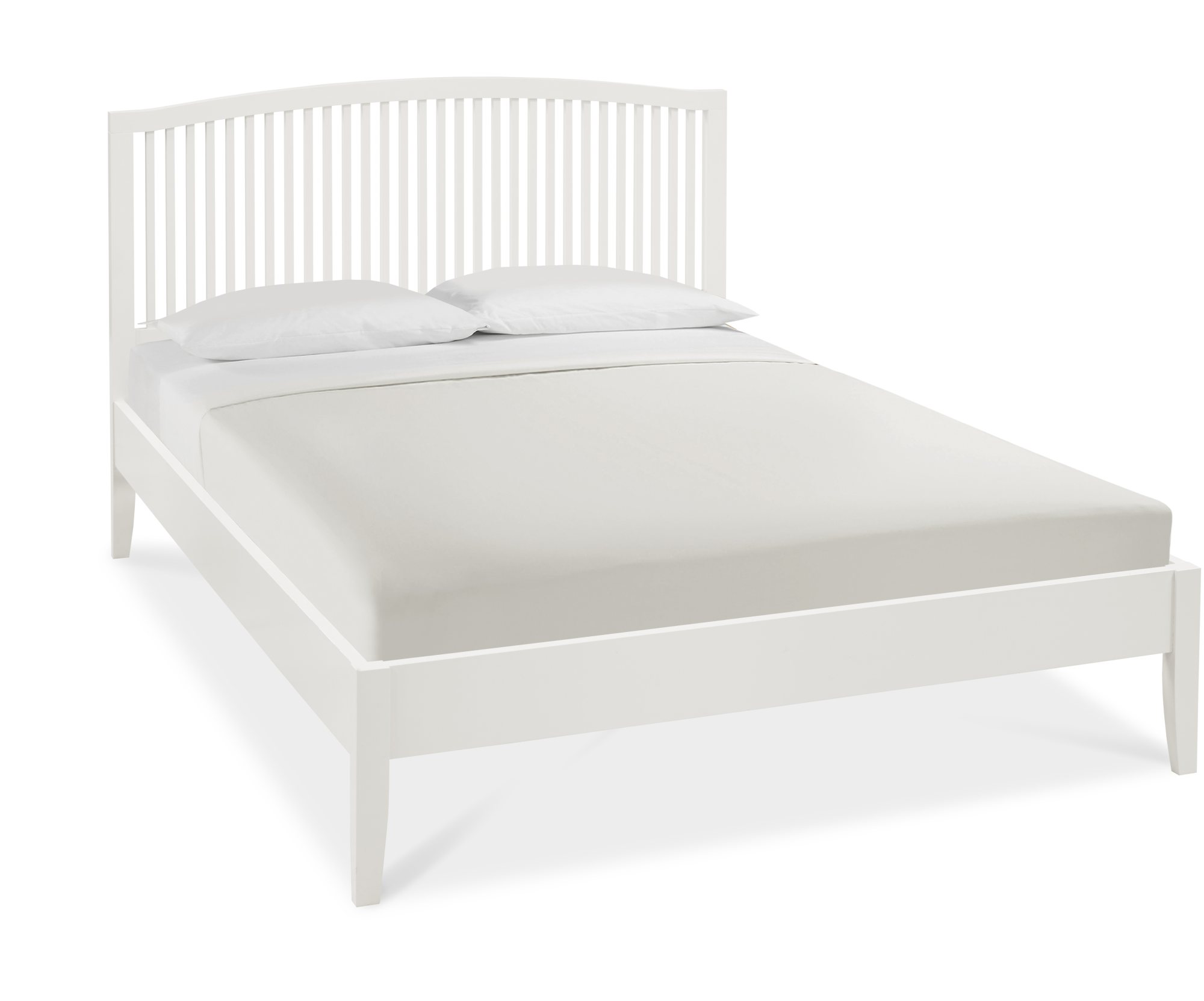 Palmer - White Double Bed Frame 135cm
