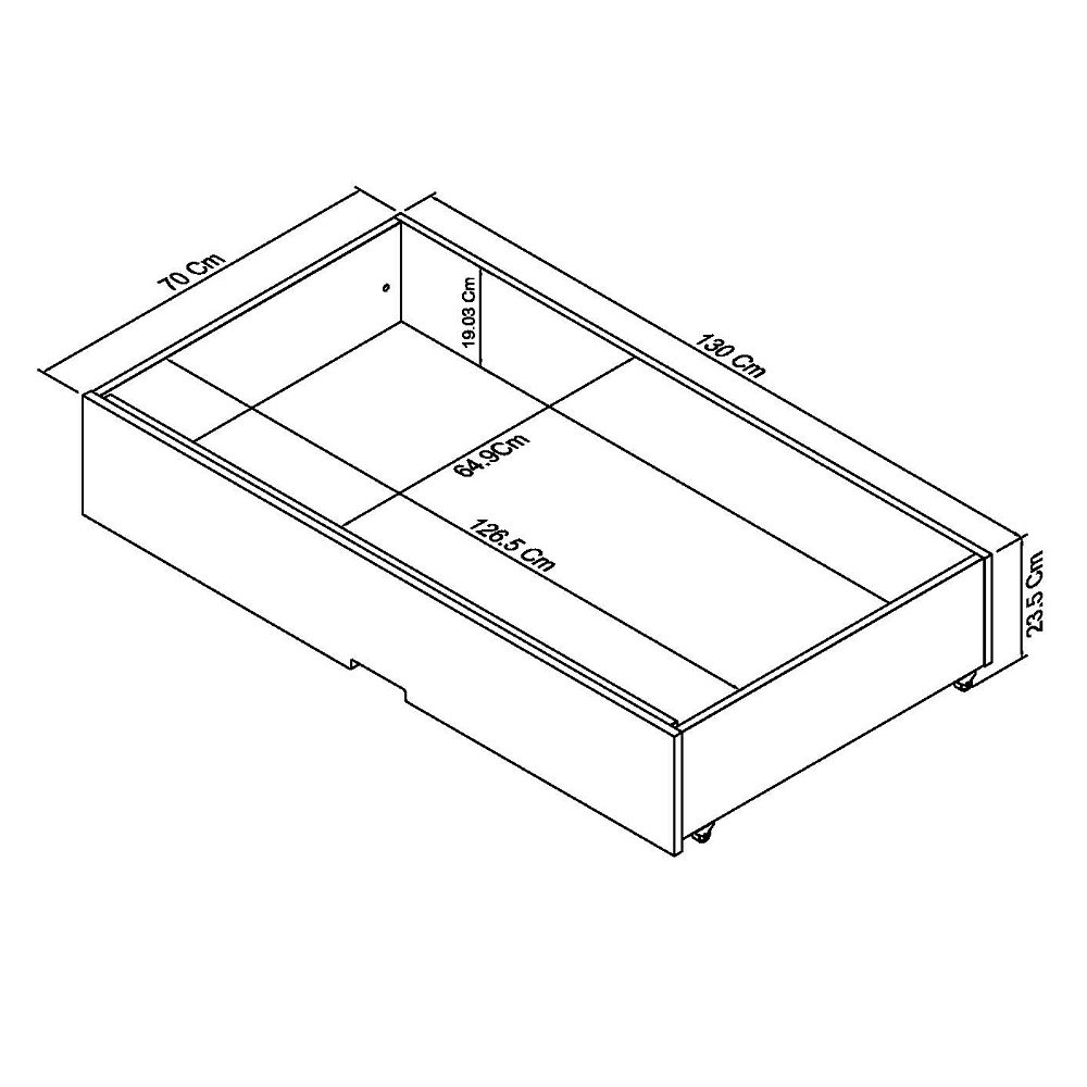Palmer - White Underbed Drawer