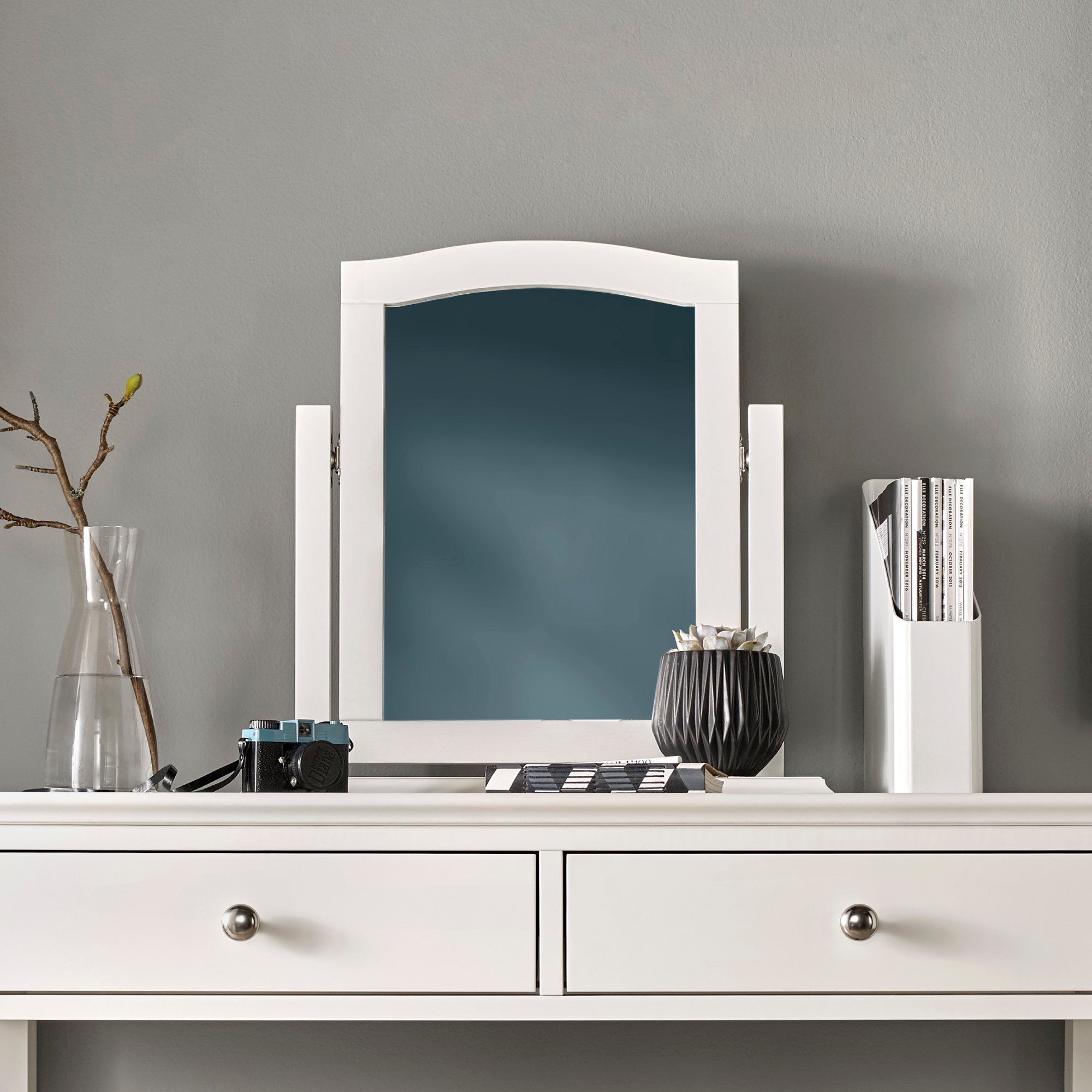 Palmer White Vanity Mirror