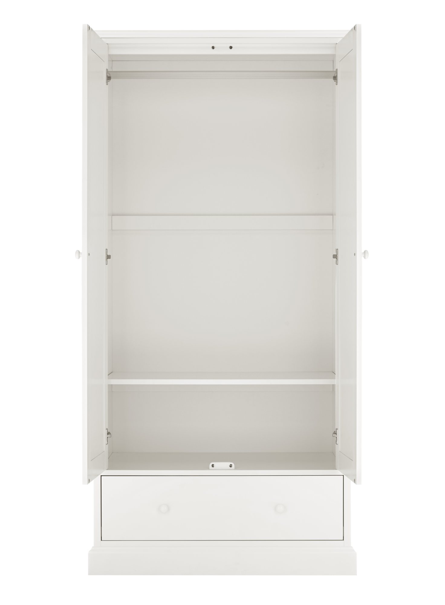 Palmer - White Double Wardrobe
