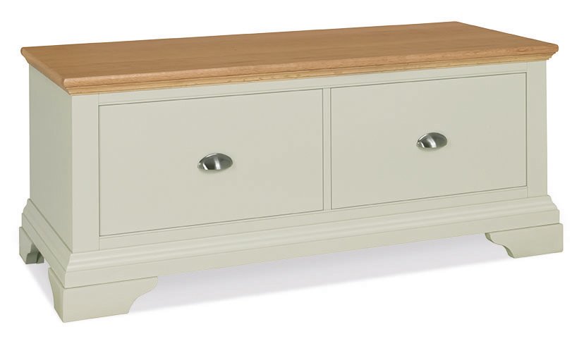 Colman Soft Grey & Pale Oak Blanket Box