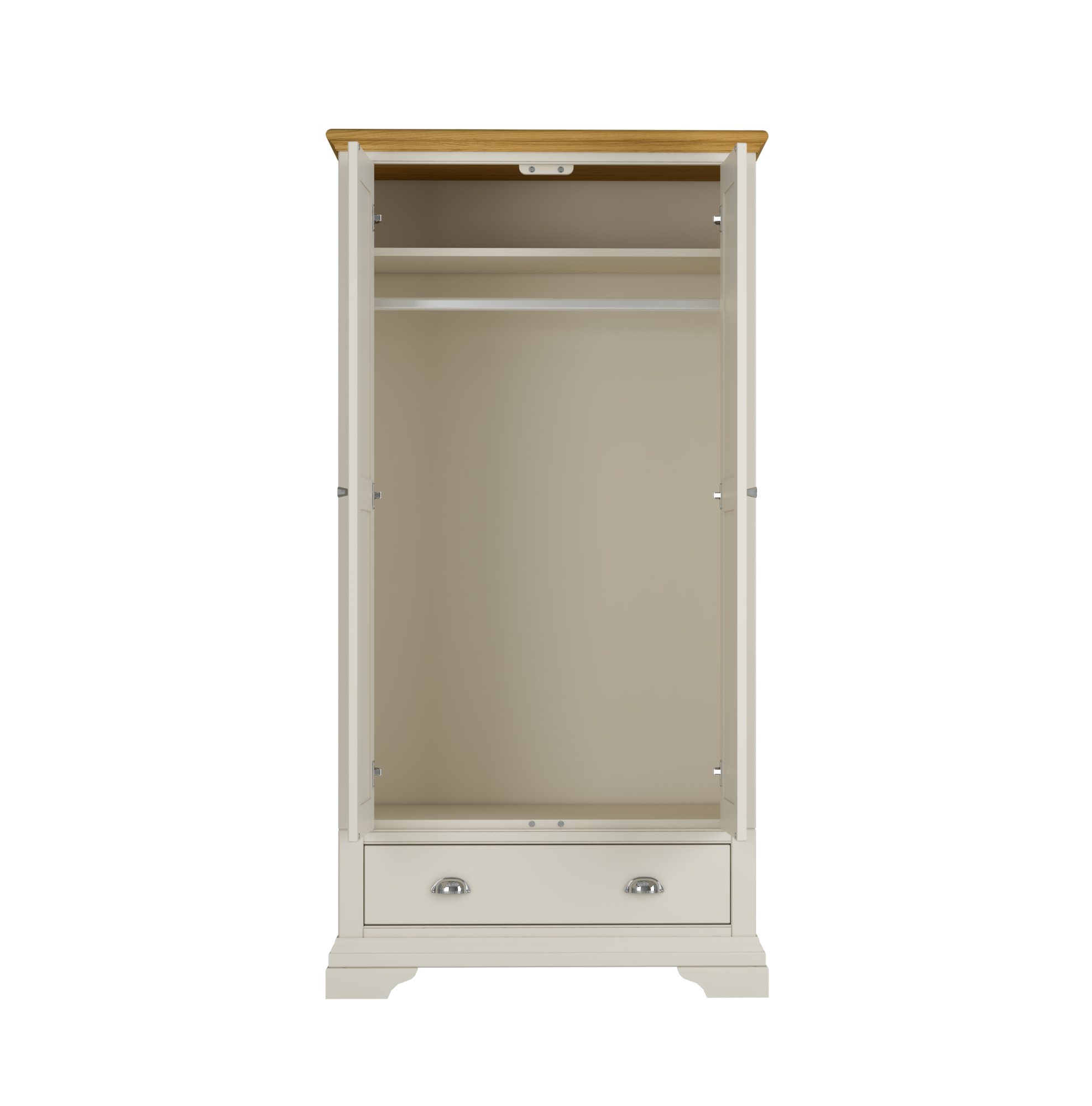 Colman - Soft Grey Double Wardrobe
