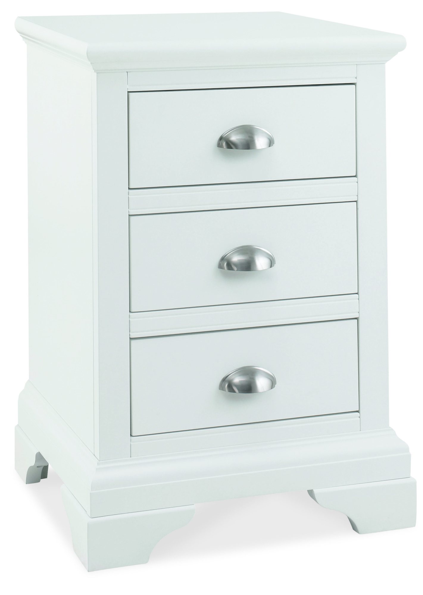 Colman White 3 Drawer Nightstand