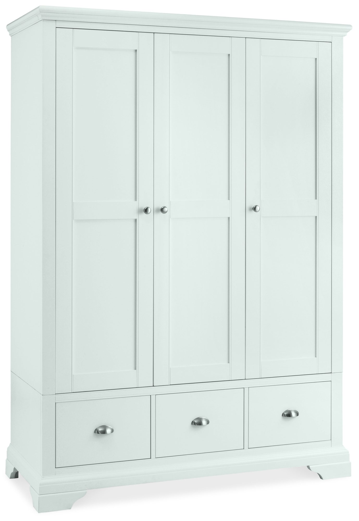 Colman White Triple Wardrobe