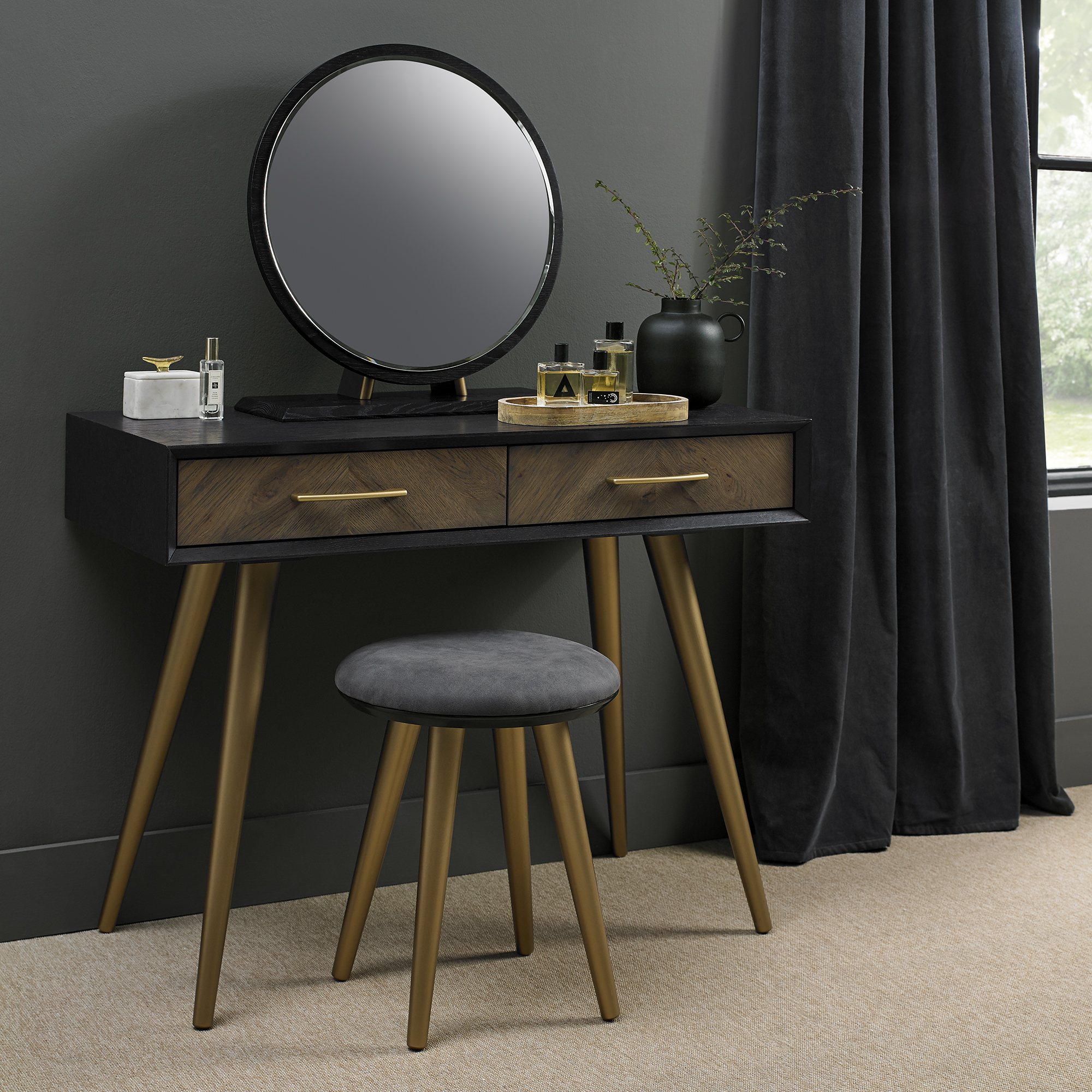 Morreto - Fumed Oak Dressing Table