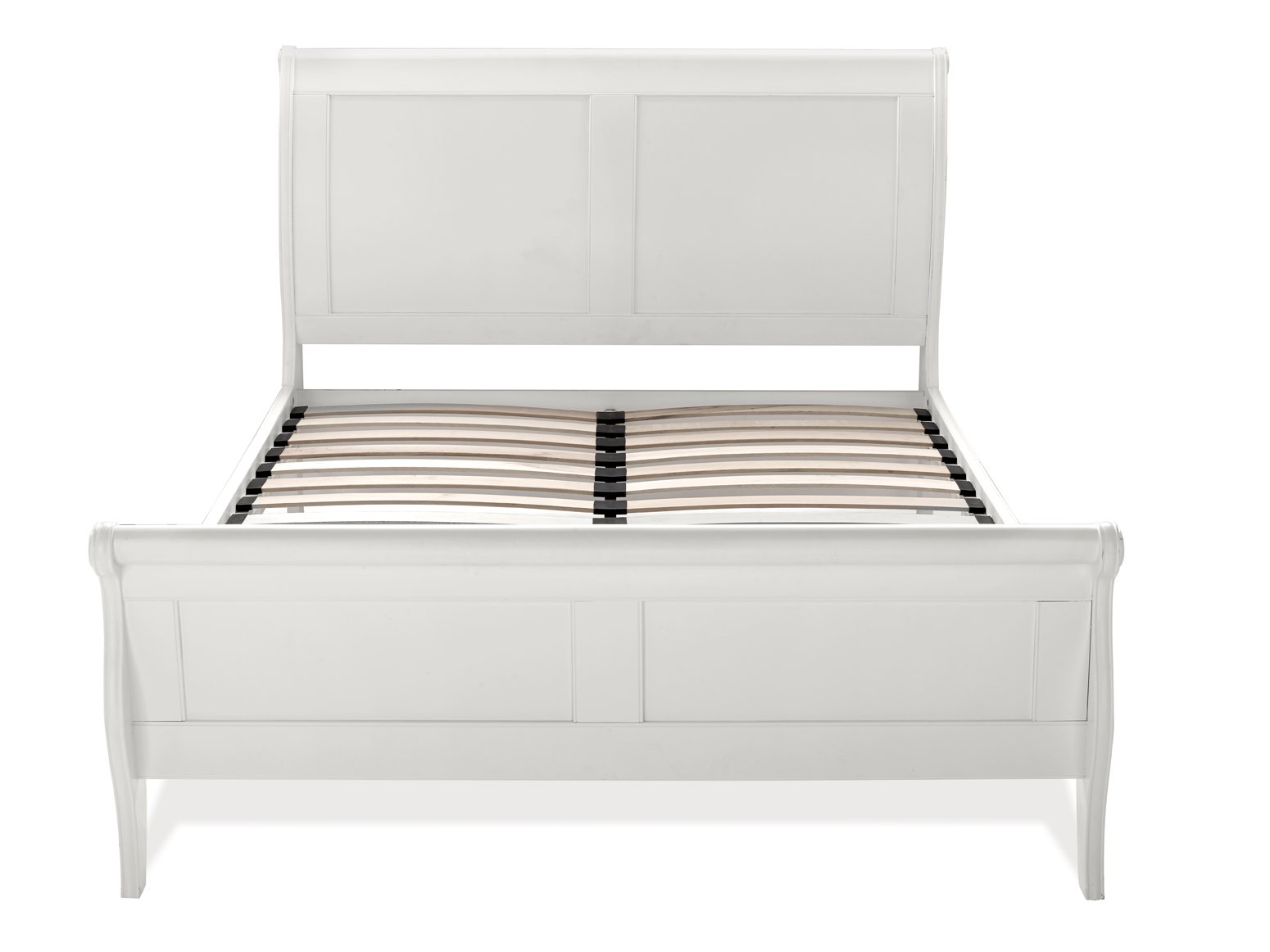 Venet - White Double Bed Frame 135cm