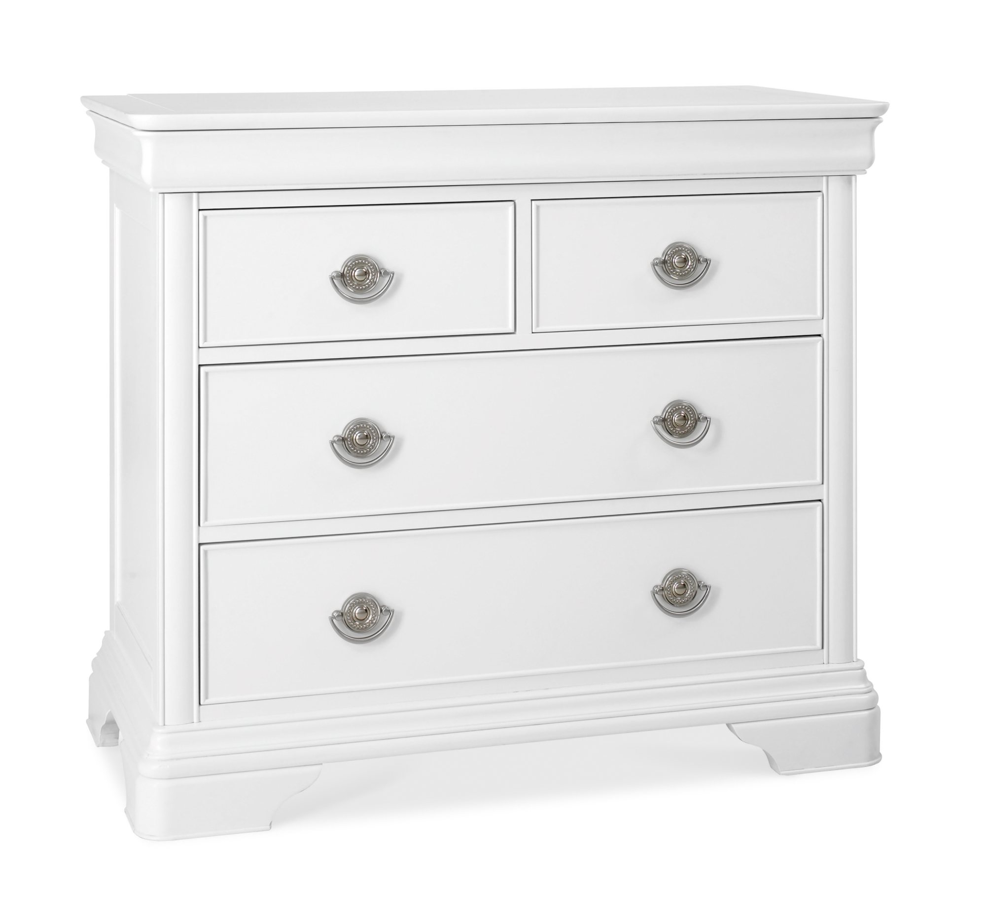 Venet - White 4 Drawer Chest