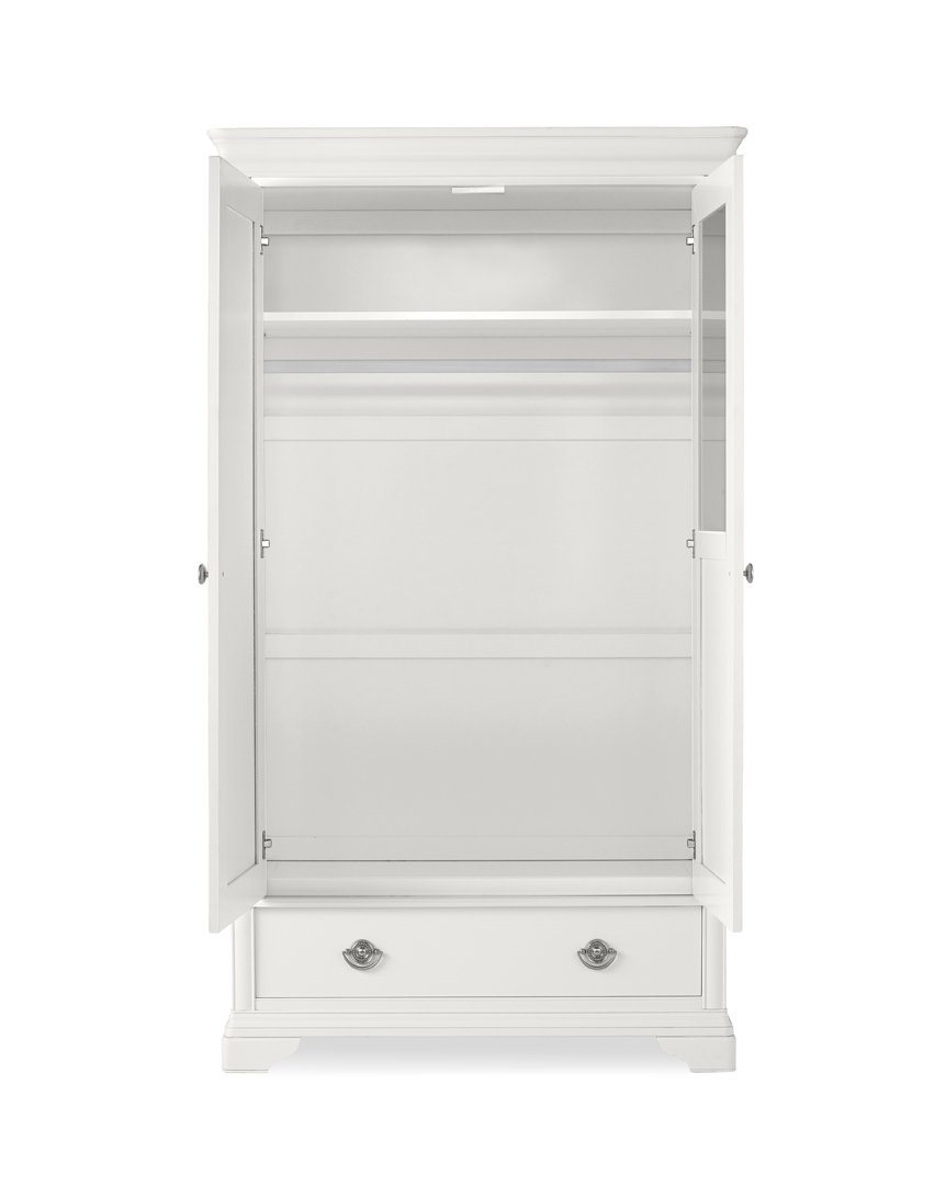 Venet - White Double Wardrobe